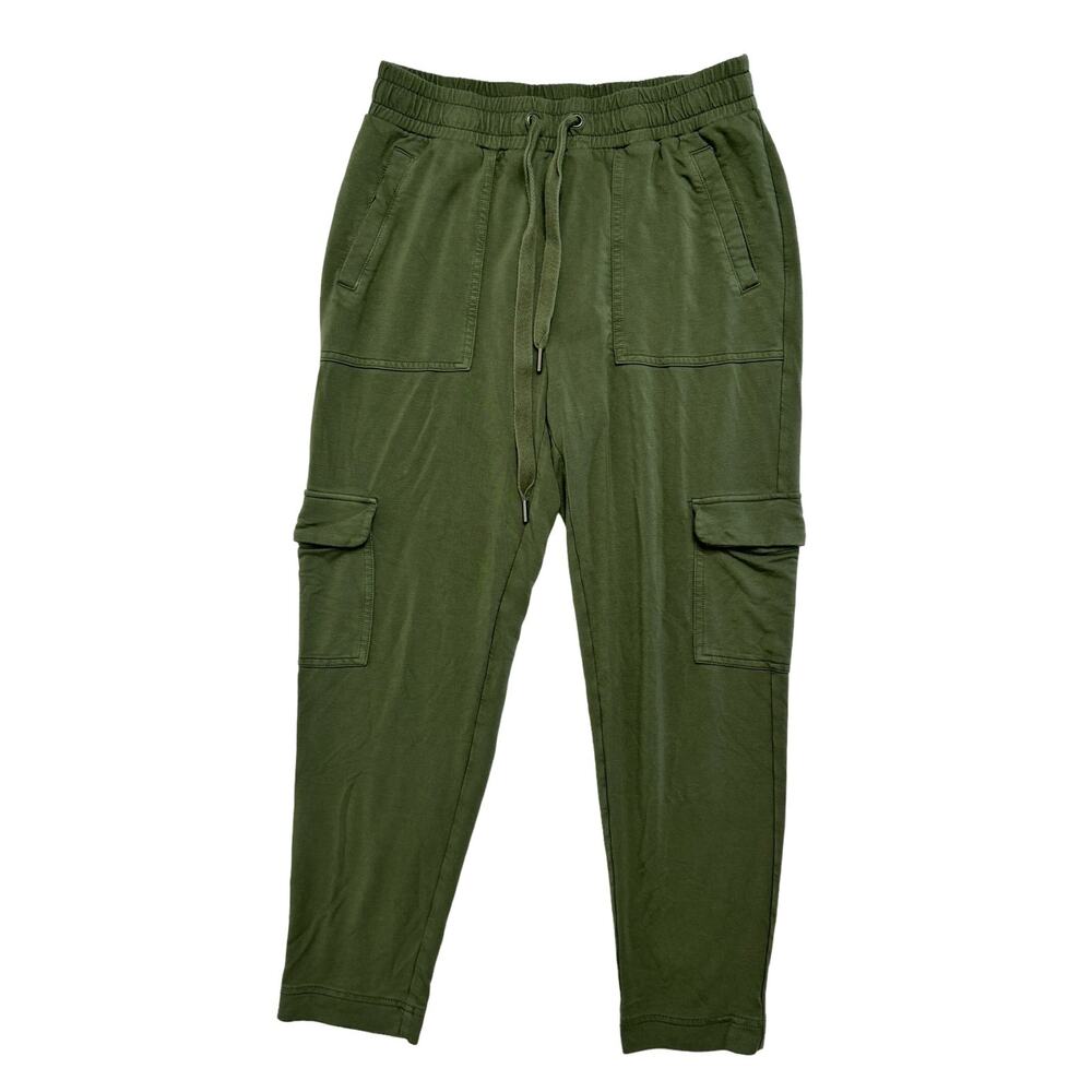 BANANA REPUBLIC Knit Utility Cargo Travel Pant in Green Size XS Petite Pull On